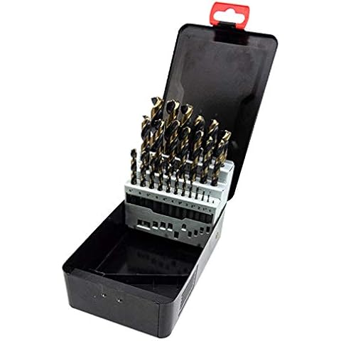 NORTOOLS Drill Bit Sets 25 PCS M2 Turbo Hss Drill Bits for Metal with Triangle Shank for Alloy Steel Copper 1.0-13mm Cover