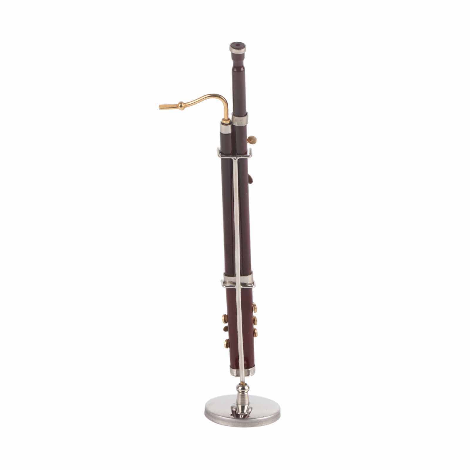 Tyenaza Ornamenti per Fagotto, Decorazione in Miniatura da 17 Cm Mini Modello di Strumento Musicale Artigianato Regalo, Adatto per Soggiorno, Camera da Letto, Studio