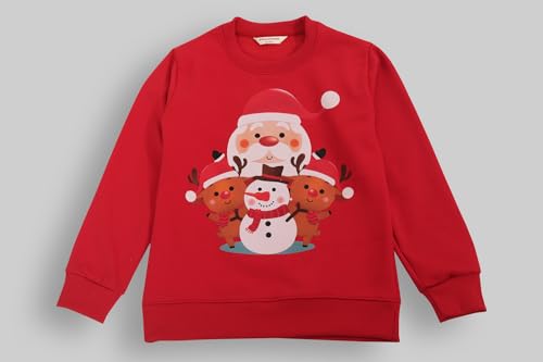 Image of Ninos Dreams Full Sleeves Girls Christmas Sweatshirts
