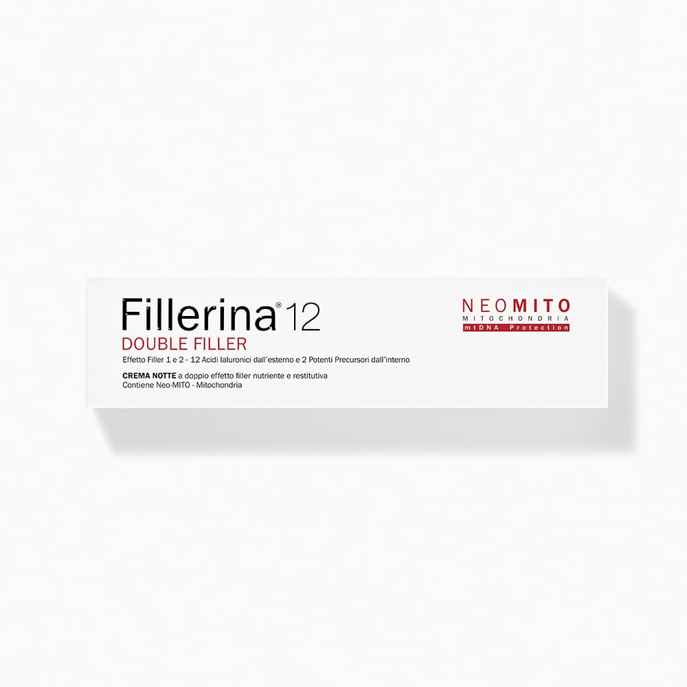 Fillerina 12 Double Filler Neo Mito Crema de noche efecto relleno y nutritiva, grado 4