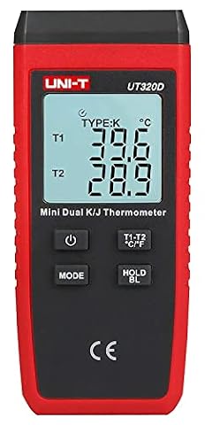UNI-T UT320D Seria UT320 mini termometr kontaktowy, dwukanałowy, -50 ° C-1300 ° C