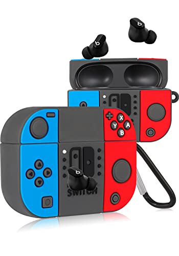 Jowhep Case for Beats Studio Buds Fashion 3D Design Stylish Silicone Cover Trendy Kawaii Funny Cool Fun Unique Wireless Powerbeats Cases for Beats Earbuds Headphones for Girls Boys Teen Switch