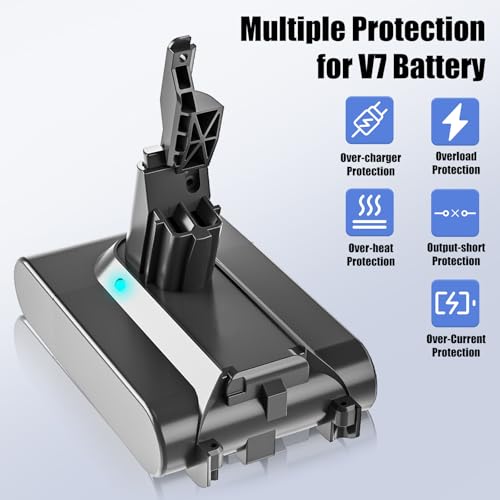 Image of 7000mAh 21.6 Volt Lithium Replacement for 21.6V V7 Battery 7.0Ah(Silver)
