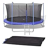 fangnetz trampolin 366 innenliegend Reißverschluss-Länge: 120 cm