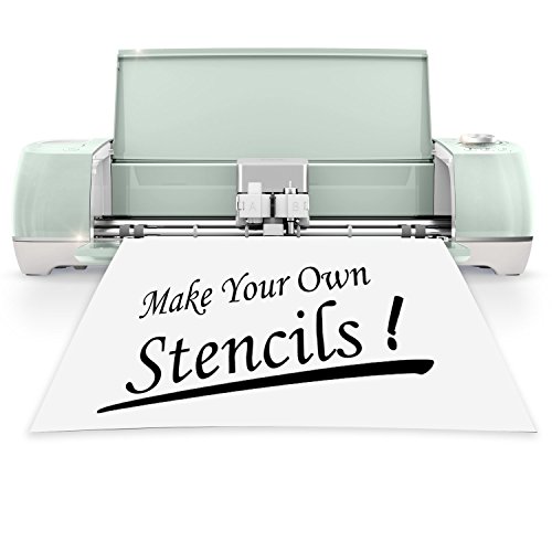 JINSEY Make Your Own Stencil - 10 Pack 6 Mil 12 x 12 inch Blank Stencil Sheets - Ideal Use Compatible & Silhouette Machines (White) - Thumbnail 4
