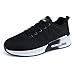 Price comparison product image MINBEI Womens Sneakers Lightweight Ladies Trainers Breathable Woman Running Shoes Daily Walking Outdoor Fitness Athletic Lace Up Flat Fitness Air Sports Shoes, 5.5 UK, Black Air Cushion(Label 39)