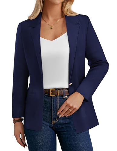 Blazers for Women Business Casual Long Sleeve Open Front Work Office