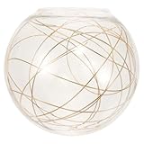 Abat-jour en verre en forme de goutte : cet abat-jour de remplacement allie parfaitement praticité et esthétique. son décor métallique intérieur apporte une touche d’élégance à votre intérieur