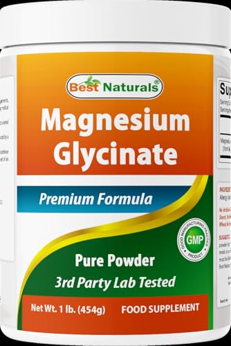 Best Naturals Magnesium Glycinate Powder - 1 Pound (1 LB (Pack of 1))