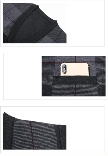 Mens Winter Sweater V-Neck Slim Fit Vest Slim Fit Cardigan Knitted Sweaters2