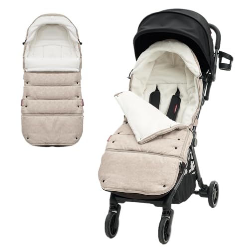 Momcozy Stroller Footmuff Universal | Easily Attaches to Most Strollers | Ultra-Plush,Weather-Proof Stroller Sleeping Bag | Deluxe Warm Stroller...