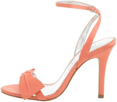 Martinez Valero Women's Camila Ankle Strap Sandal,Orange Satin,9.5 M | Image 6