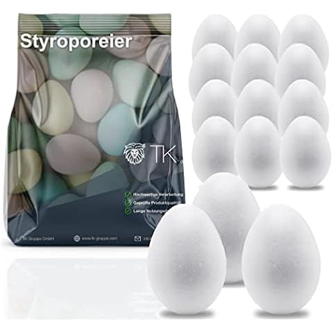 50x Huevos de poliestireno para Manualidades de Pascua TK Gruppe Timo Klingler Cover