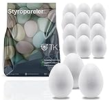 TK Gruppe Timo Klingler 50x Styroporeier 5 cm Eier aus Styropor Plastikeier Ostereier Kunststoff, Kunststoffeier, Plastikeier zum Basteln - Deko Dekoration an Ostern
