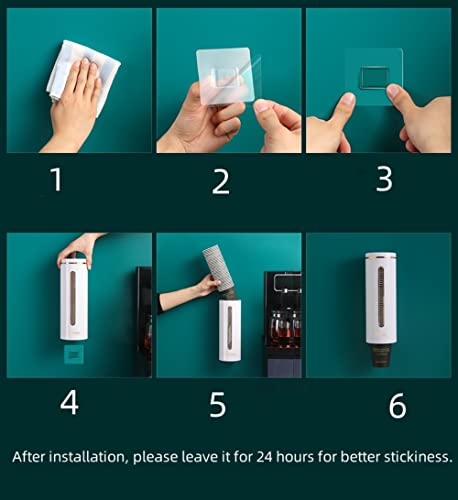 ZEIHAOWAN Becherspender Wandmontage, Papier Becherhalter Wegwerfbecher Spender,für Plastikbecher und Papierbecher bis zu 45-50 Tassen 5,5-7.6cm Durchmesser(Schwarz)