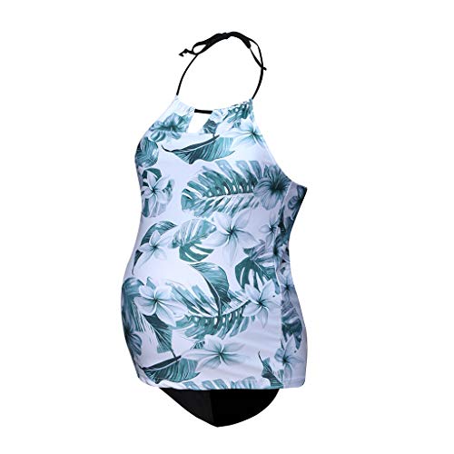 Topgrowth Costumi Premaman Due Pezzi Costume da Bagno Donna Stampa Bikini Costumi da Bagno Gravidanza Bagnarsi Mare Set Halterneck Beachwear