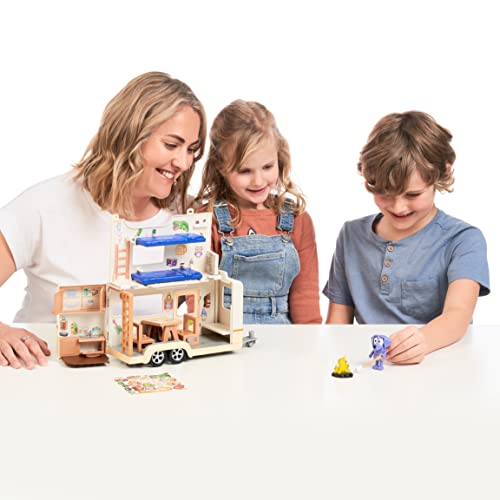 Bluey Caravan Playset, 2.5-3 inch Figures, with 1x Camper Van, 2x Figure, 5x Accessories, 1x Sticker - Image 3