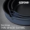 CAROTE 30-Piece Titanium Cookware Set, Nonstick Pots and Pans Set with Detachable Handle, RV Kitchen Cooking Set, Camping Use, Induction Compatible, Dishwasher & Oven Safe #4