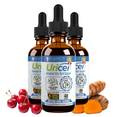 Uricel - Advanced Uric Acid Support & Cleanse Supplement - Liquid Delivery for Better Absorption - Tart Cherry Chanca Piedra Celery Seed Turmeric & More!