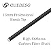 CUEDESG Carbon Fiber Break Cue Pool Stick,3 Piece Breaking Cue Stick,Low Deflection Jump Break Cue,13mm Pro Tip with PU Bag(23oz_Red)