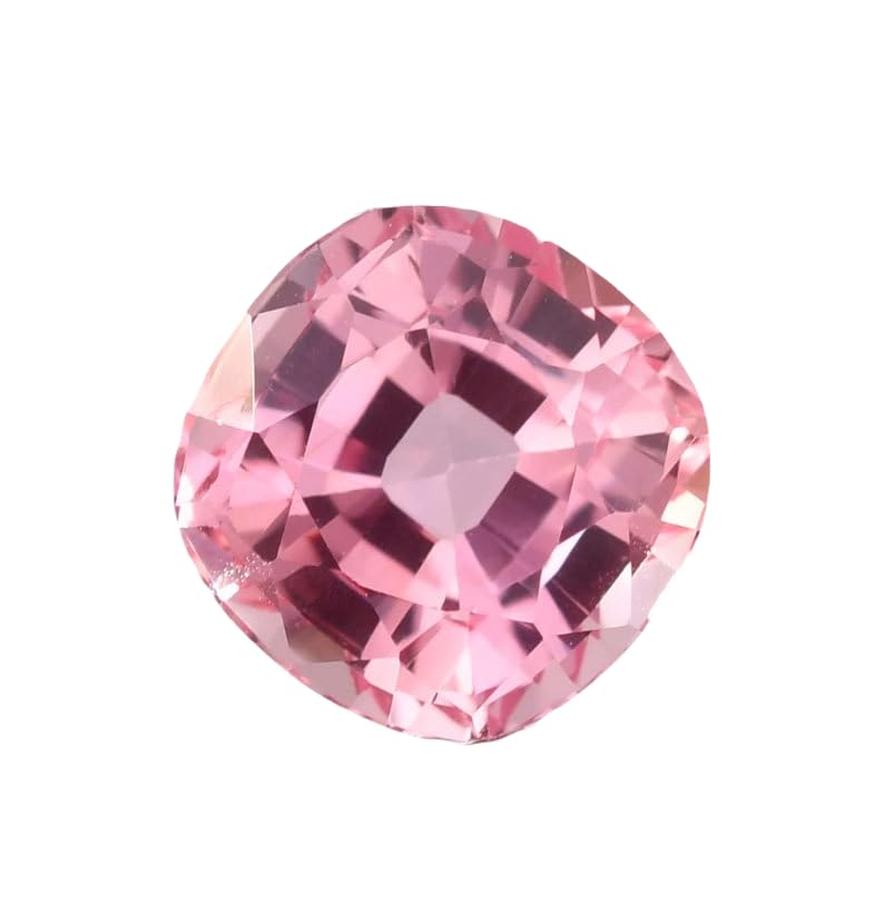 Morganite 9x9mm coussin facetté pour remplacer une pierre ou réparer un bijou