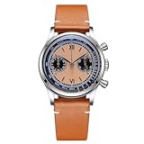 ADDIESDIVE Chronograph Watches for Men Orange Dial VK64 Movement 100M Water Resistant Analog Mens Casual Watches