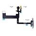 Johncase New OEM Power Button On/Off Switch Flash Light Mic Flex Cable W/Brackets Pre-Installed Replacment Parts Compatible for iPhone 6 Plus (All Carriers)