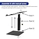 BESIGN LSX6 Laptop ständer, Verstellbarer ergonomischer Notebook-Ständer für sitzendes und stehendes Arbeiten, Laptop ständer kompatibel mit 10-15.6 Laptops