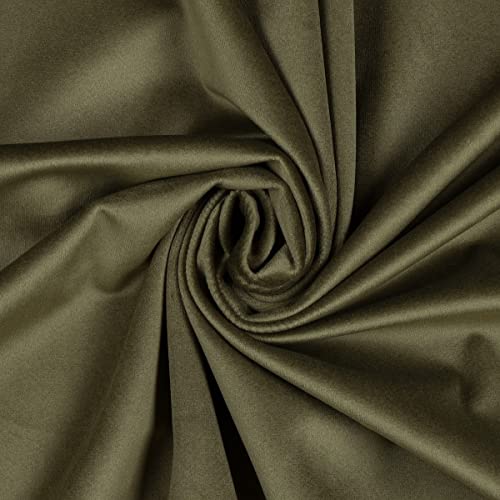 Mondo Tessuti - Cortes de terciopelo - Disponible en varios tamaños y más de 35 colores DIY paneles cortados (50 x 70 cm, verde musgo) Cover
