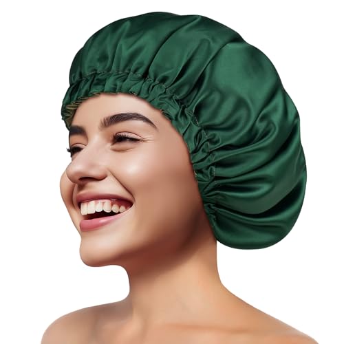Bonnet de sommeil en satin réglable Zenssia pour cheveux bouclés et crépus