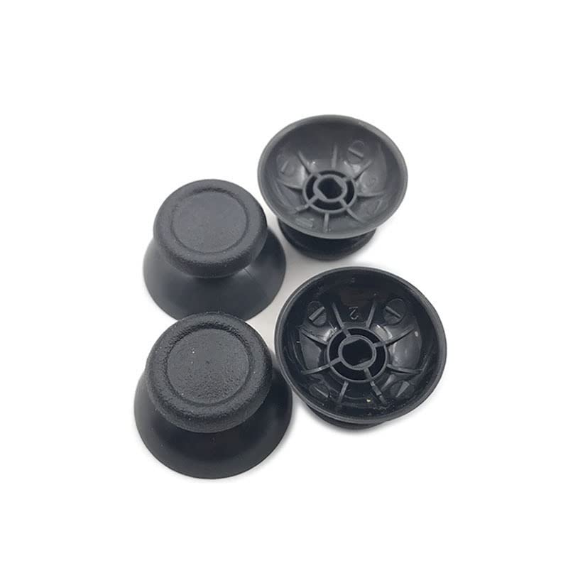 [Pièces détachées pour jeux vidéo] 20 pièces couverture analogique 3D bâtons de pouce Joystick pouce champignon capuchon for Sony PlayStation 4 PS4 contrôleur remplacement réparation ( Color : Black )