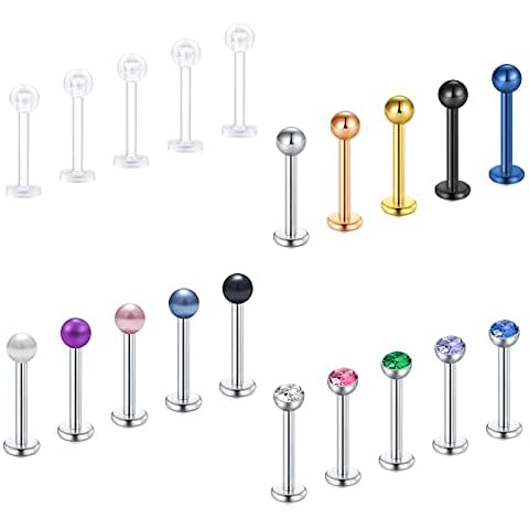 Crdifu Barras de Labio labret 16G Cover