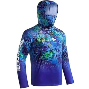 fishing shirt with hood and mask