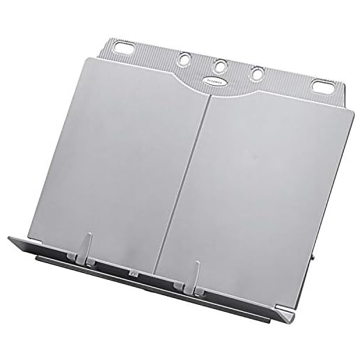 Fellowes - Atril para libros, hasta 400 hojas, color plateado