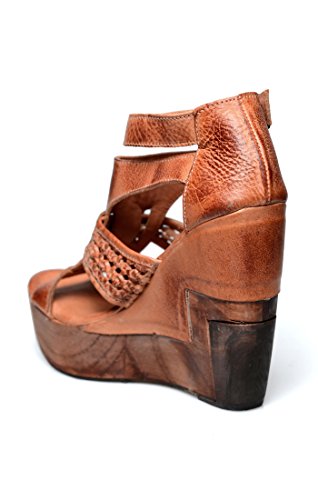 Image of Bed|Stu Women's Paloma Leather Wedge Sandal