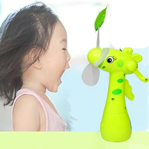 Image of Water Spray Fan Toy for Kids Portable Mini Pocket Fan Toy with Mist Water Spray for Kids Multicolor (Set of 1)