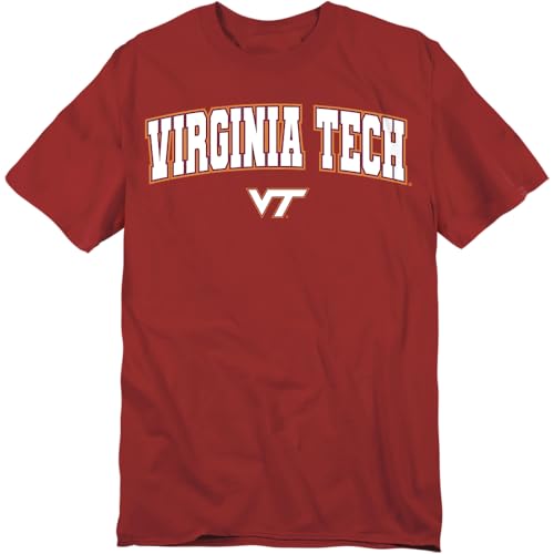 LOGOVISION Virginia Tech Arch Logo Unisex Adult T Shirt Garnet Small
