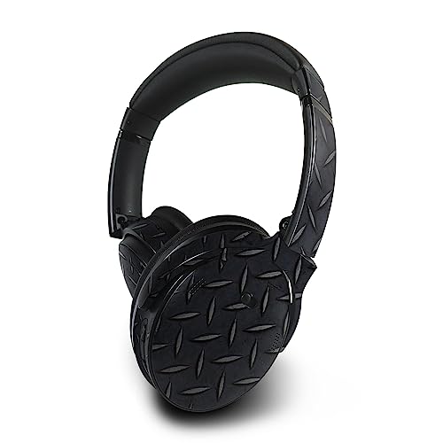 Image of MightySkins Skin Compatible with Bose QuietComfort 45 Headphones Black Diamond Plate | Protective, Durable, and Unique Vinyl Decal wrap Cover | Easy to Apply | Made in The USA