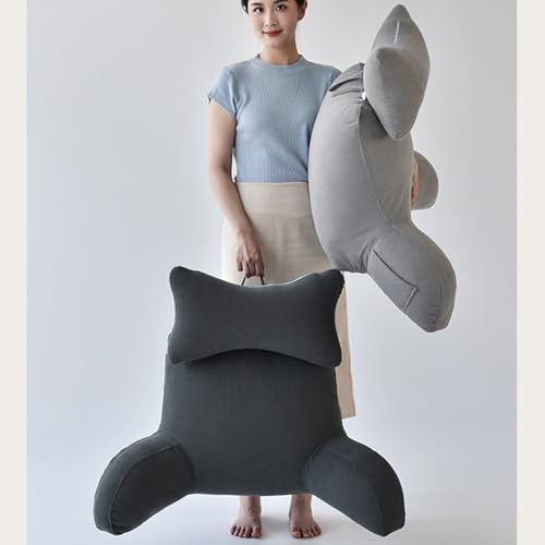 Coussin de lecture lit et canapé ZTGL avec accoudoirs, oreiller de dos ergonomique 75x40x45cm - 5