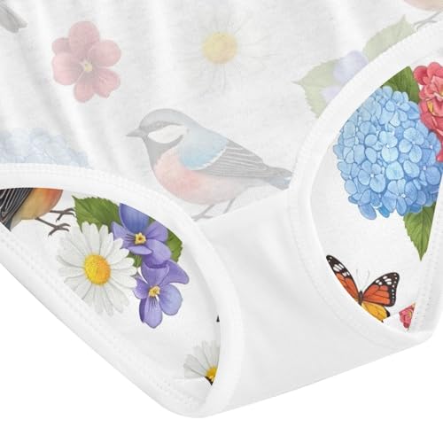 Colorful Birds Undies for Toddler Girls, Girls Panties, 2T–8 Years4