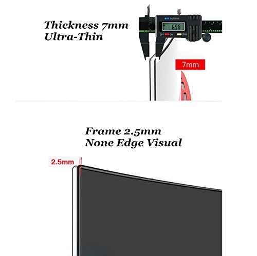 Wearson 23,8 pollici Ultra Sottile Curvo Schermo LCD Gaming Monitor,Tempo di Risposta 2ms,HDMI VGA input WS238H