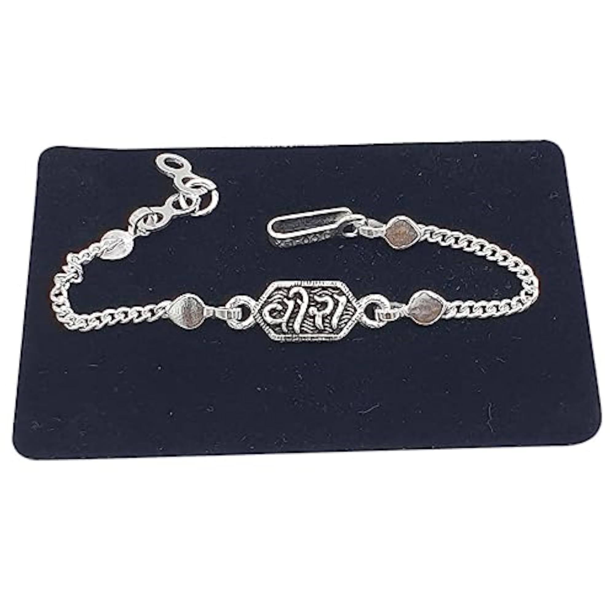 Silver Rakhi with Cute Design Veera for Kids