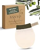 BANYÔ Peelinghandschuh mit Gummibund für Gesicht & Dekolleté I Pflegehandschuh aus 100% Viskose I Sanft & effektiv gegen abgestorbene Hautzellen I Fördert Zellerneuerung & ebenmäßiges Hautbild