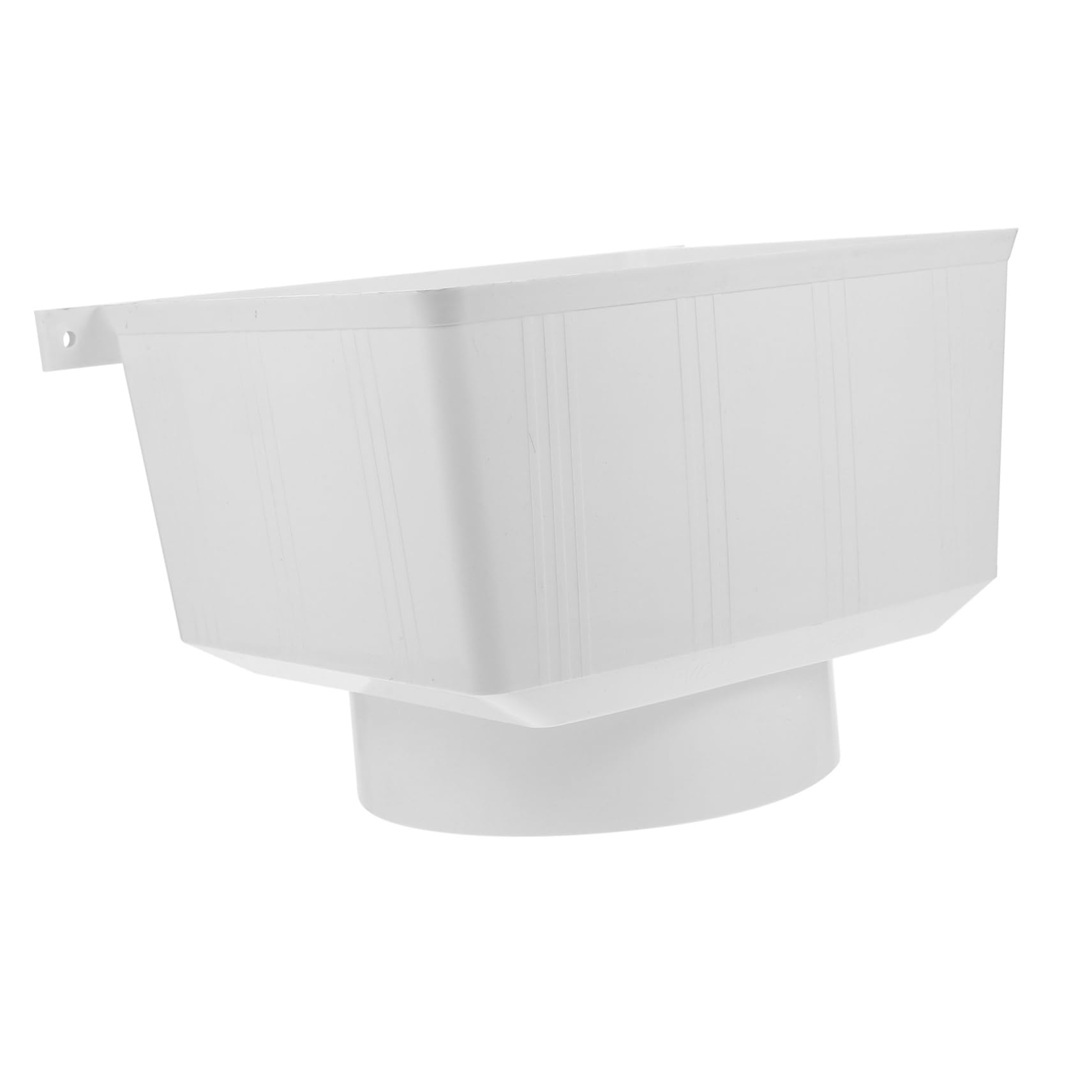 Conector de Canalón Pvc Blanco para Bajante de Lluvia
