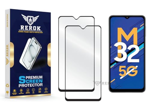 Image of Gorilla Tempered Glass Screen Protector Compatible with Samsung Galaxy M32 5G [Pack of 2] | Edge-to-Edge, Bubble-Free, Case Friendly, Easy Installation Kit