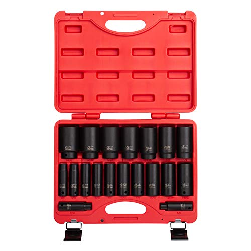 Best Deal Cheap ๐ Sunex 2641, 1/2 Inch Drive Deep Impact Socket Set, 19-Piece, SAE, 3/8" - 1-1/2", Cr-Mo Alloy Steel, Radius Corner Design, Dual Size Markings, Heavy Duty Storage Case Best Deal Cheap ๐ Sunex 2641, 1/2 Inch Drive Deep Impact Socket Set, 19-Piece, SAE, 3/8" - 1-1/2", Cr-Mo Alloy Steel, Radius Corner Design, Dual Size Markings, Heavy Duty Storage Case