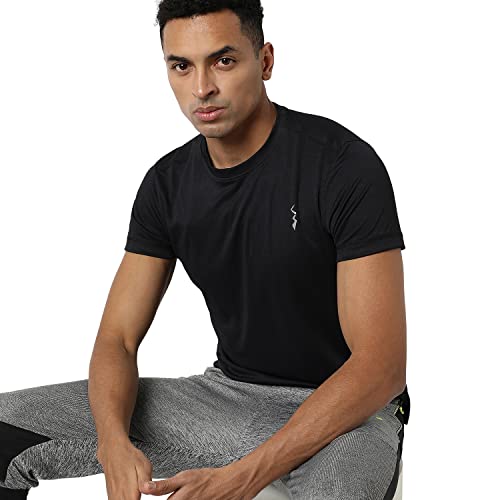 Image of Campus Sutra Men Polyester Regular Fit T-Shirt