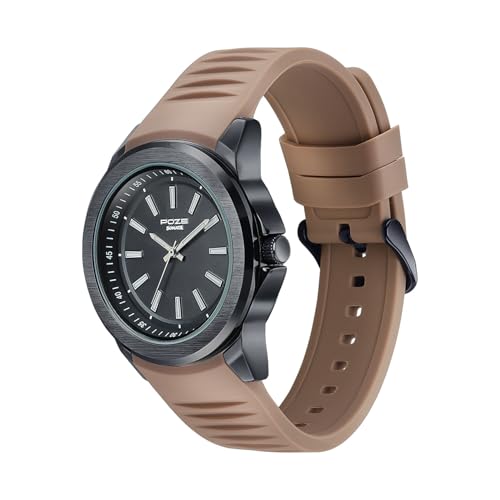 Image of Sonata Poze 9 with Quartz Analog with Silicon Strap Watch for Men