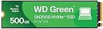 Western Digital 500Go WD Green SN3000 SSD interne NVMe - disque SSD - PCIe Gen4, M.2 2280, jusqu'à 5 000 Mo/s - WDS500G4G0E