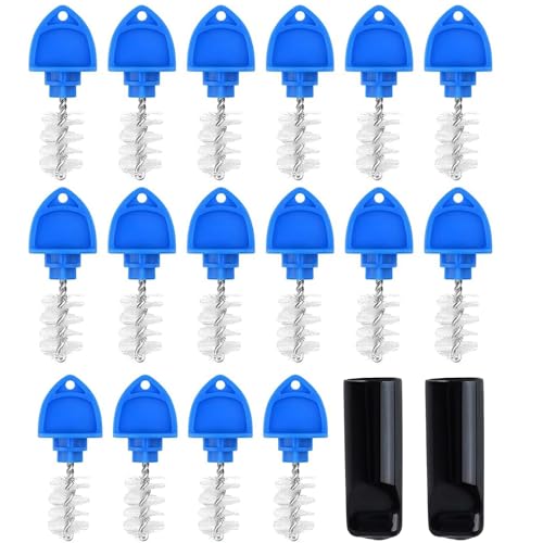 Cirwurie Beer Tap Plug Brush 18 Pack for Draft Beer Faucet Cap Plugs Cleaning Keg Tap Rubber Stopper Plug Cover Beer Keg Tap Plugs